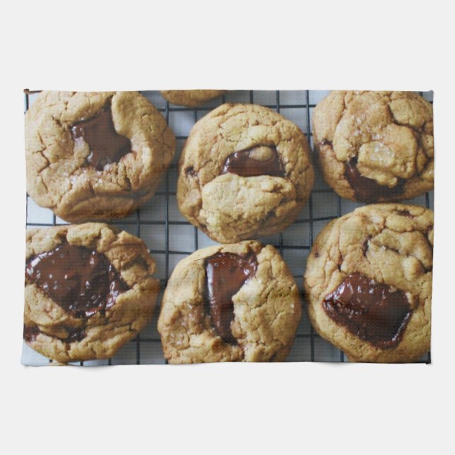 Chocolate Chip Cookies Tea Towel (Horizontal)