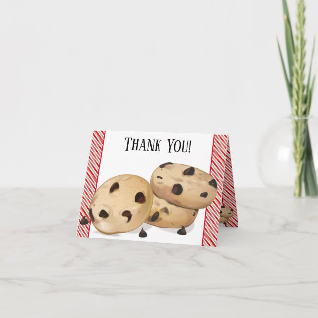 Chocolate Chip Cookies Thank You Card (Front)