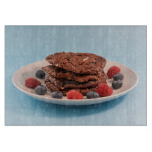Chocolate Chip Cookies With Berries Food Photo