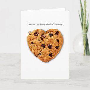 Chocolate Chip Greeting Card Valentine