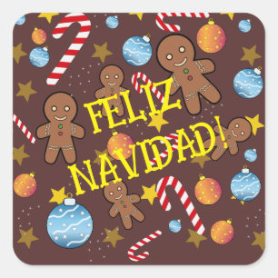 CHOCOLATE CHRISMAST PATTERN STYLE MOUSE PAD GIFT B SQUARE STICKER