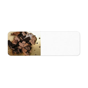 Chocolate chunks return address label