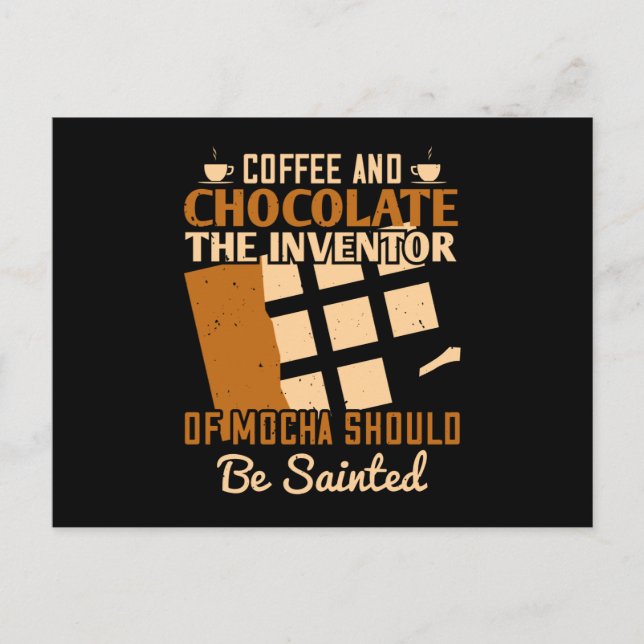 Chocolate - Coffee And Chocolate Postcard (Front)
