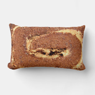 Chocolate Coffee Cream Roll Cake, Lumbar Cushion