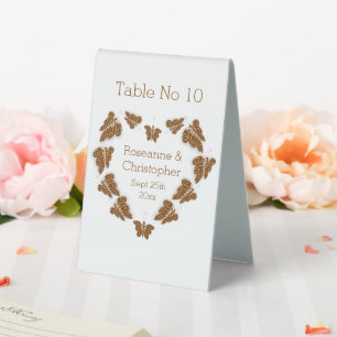 Chocolate Coloured Butterflies Design Wedding