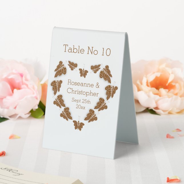 Chocolate Coloured Butterflies Design Wedding (In SItu (Wedding))