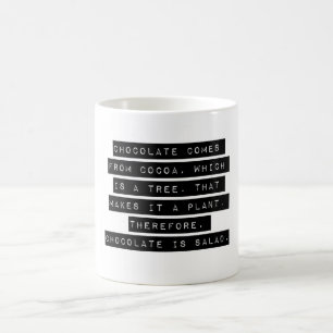 Chocolate Comes From Cocoa Coffee Mug