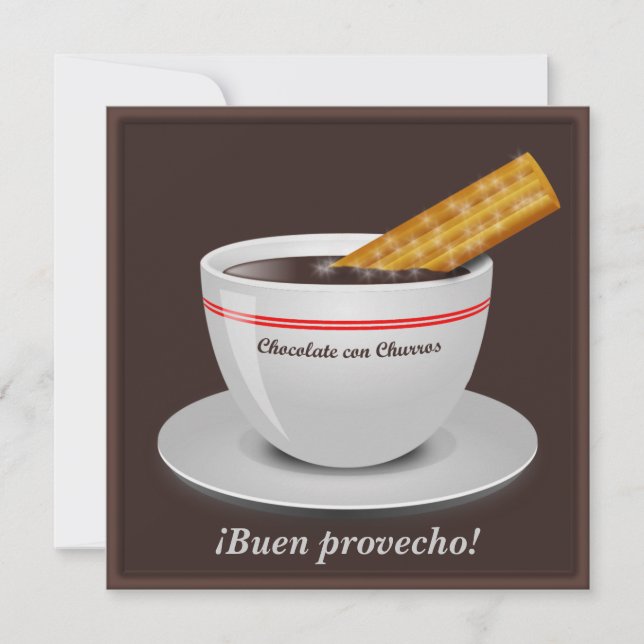 Chocolate con Churro Party Invitations (Front)