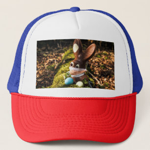 Chocolate Corona Easter Bunny Trucker Hat