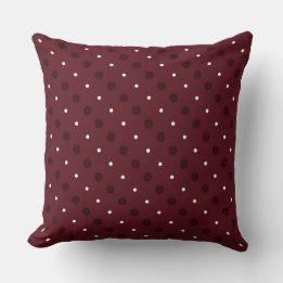 Chocolate Cosmos and white dots  Cushion