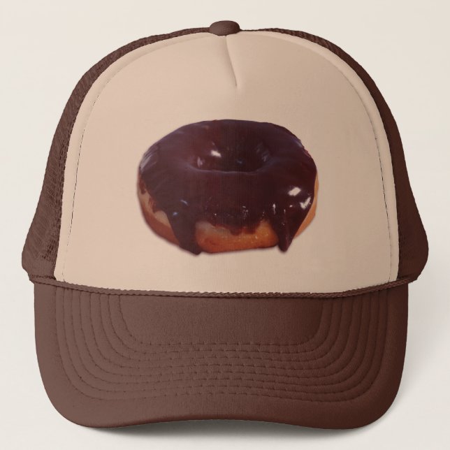 Chocolate Covered Doughnut Trucker Hat (Front)