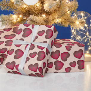 Chocolate Covered Hearts Wrapping Paper