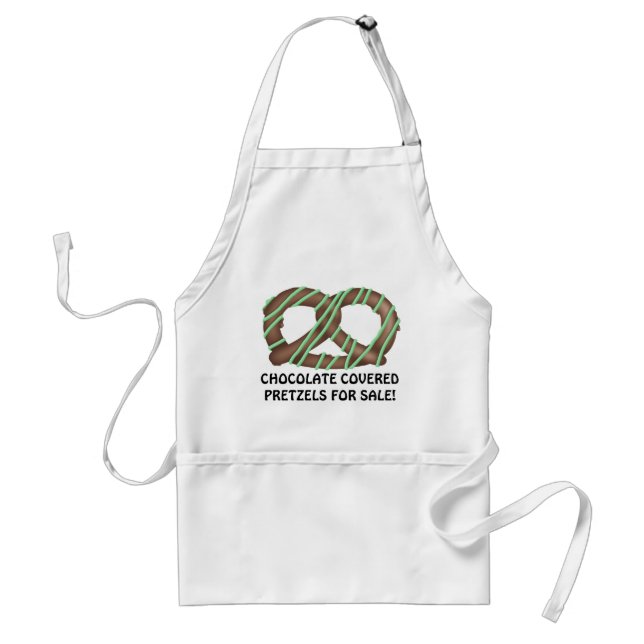 Chocolate Covered Pretzels for sale! Standard Apron (Front)