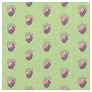 Chocolate Covered Strawberries Dipped Green Fabric