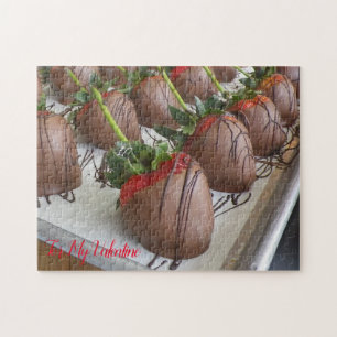 Chocolate Covered Strawberries Valentine Jigsaw Puzzle