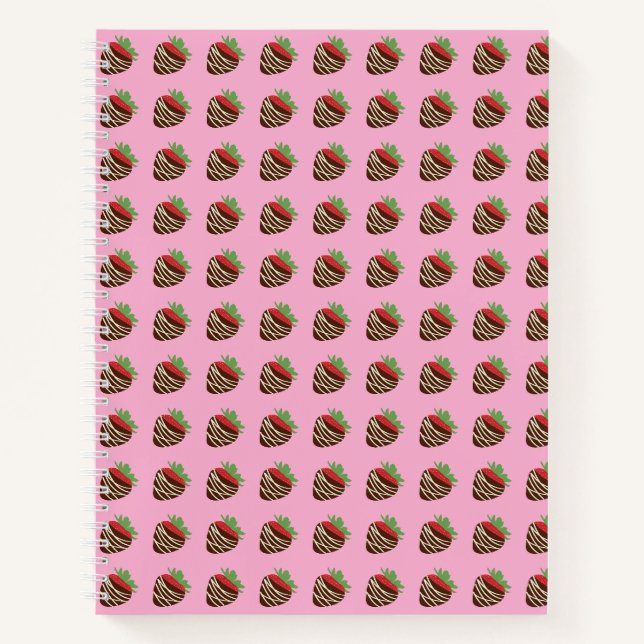Chocolate-Covered Strawberry Notebook (Front)