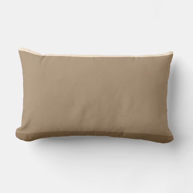 Chocolate Cream Lumbar Cushion (Front)