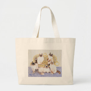 Chocolate creams large tote bag