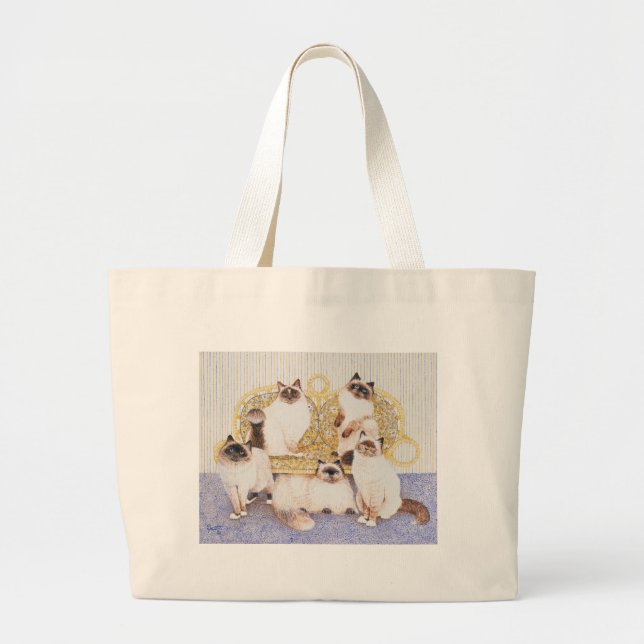 Chocolate creams large tote bag (Front)