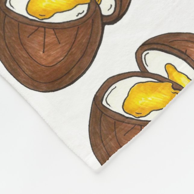 Chocolate Creme Egg Eggs Easter Candy Sweets Fleece Blanket (Corner)