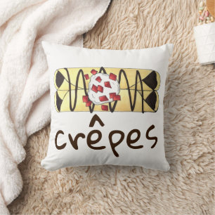 Chocolate Crêpe Pancake France French Food Crepes Cushion