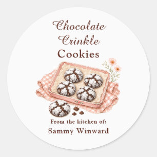 Chocolate Crinkle Cookie Gift Label