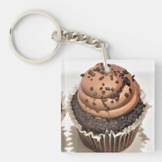 Chocolate Cupcake Acrylic Keychain