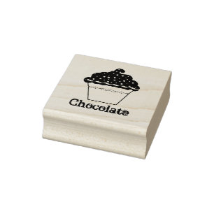 Chocolate Cupcake Art Stamp