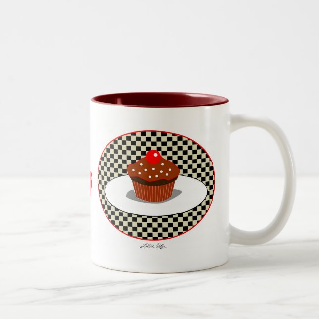 Chocolate Cupcake Diner Mug (Right)