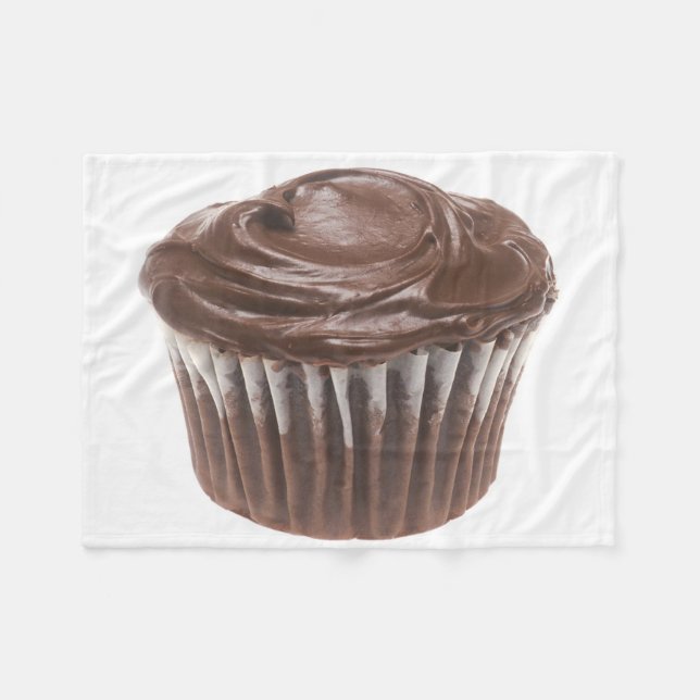 Chocolate Cupcake Fleece Blanket (Front (Horizontal))
