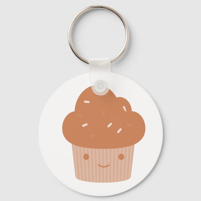 Chocolate Cupcake Key Ring (Front)