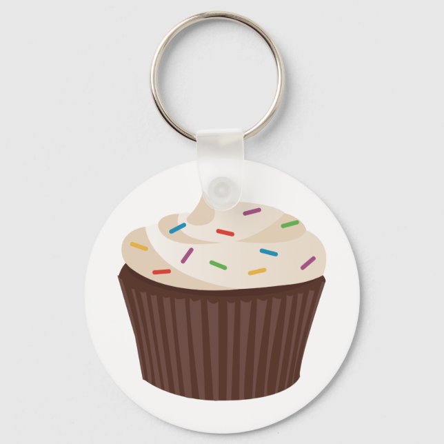 Chocolate Cupcake Key Ring (Front)