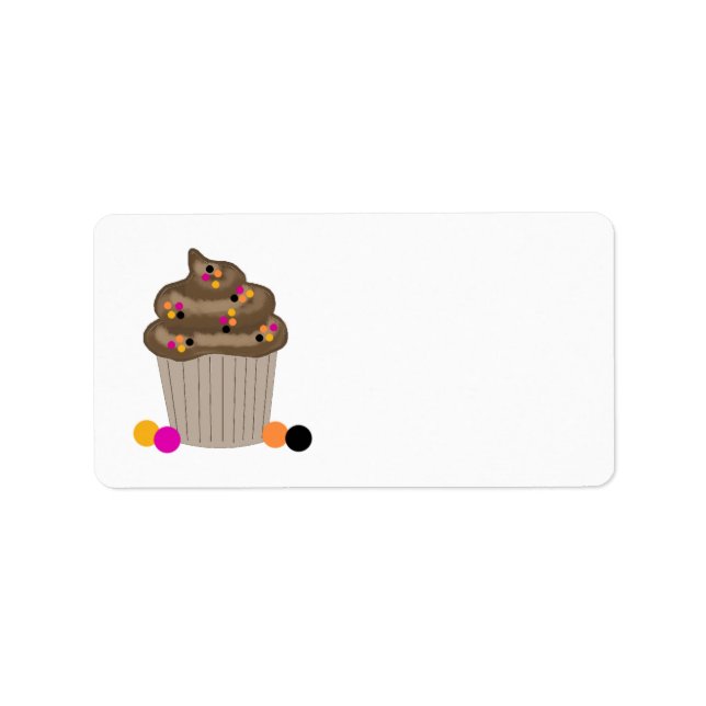 Chocolate Cupcake Label (Front)
