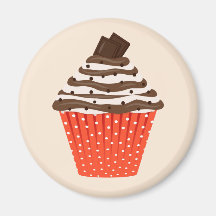 Chocolate Cupcake Magnet