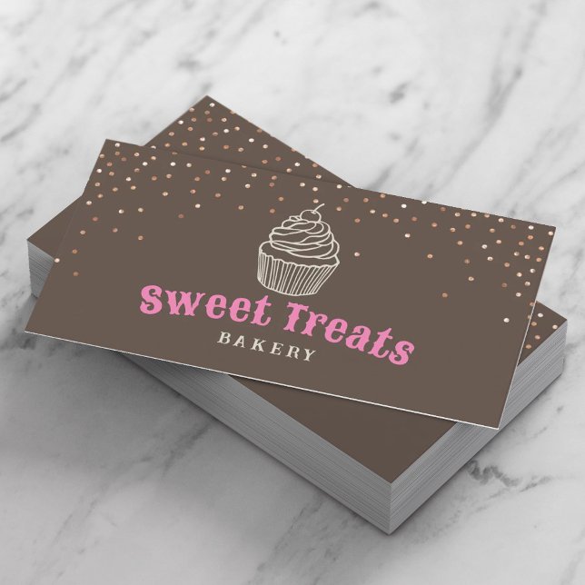 Chocolate Cupcake Pastry Cake Bakery  Business Card (Creator Uploaded)