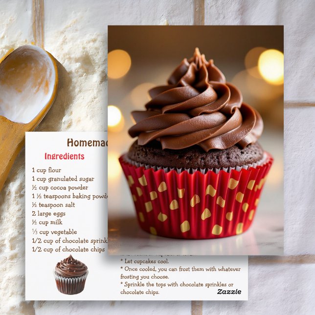 Chocolate Cupcake Recipe Card (Creator Uploaded)