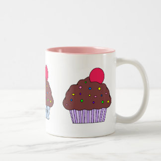 Chocolate CupCake Two-Tone Coffee Mug