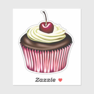 Chocolate Cupcake with a Cherry on Top