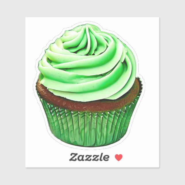 Chocolate Cupcake with Mint Frosting (Sheet)
