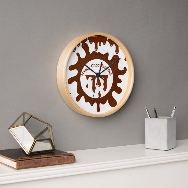 Chocolate customised premium classic design clock (Office)