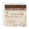 Chocolate Damask Swirl Bridal Shower Invitation