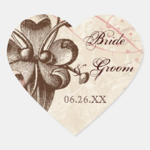 Chocolate Damask Swirl Favour Gift Tag or Seals