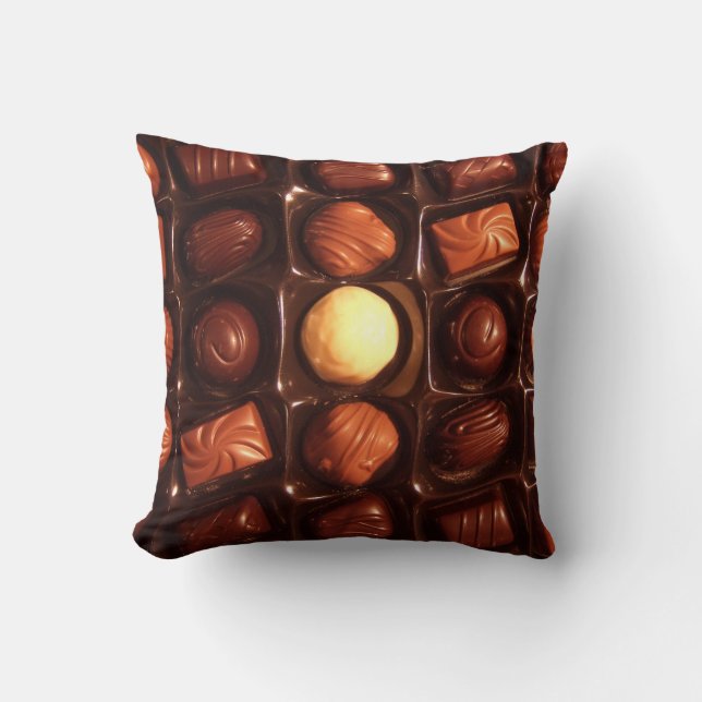 Chocolate Delights Chocolate Lovers Throw Pillow (Front)