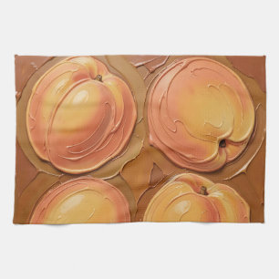 Chocolate Dipped Peaches Tea Towel