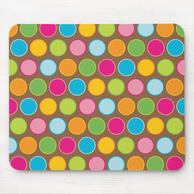 Chocolate Dots Mousepad (Front)