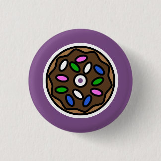Chocolate Doughnut 3 Cm Round Badge