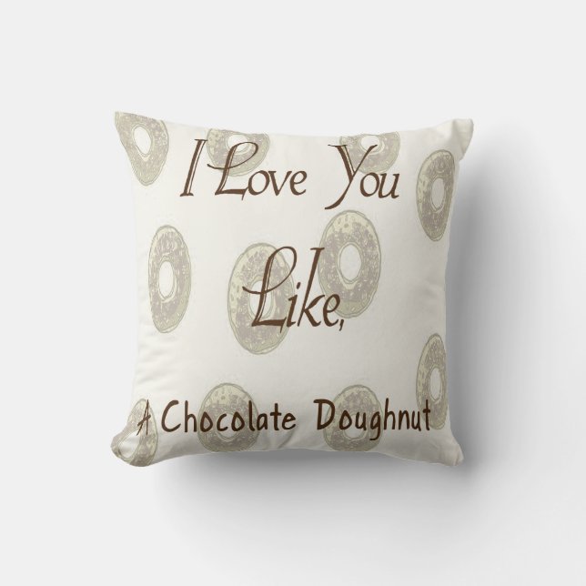 Chocolate Doughnut Cushion (Front)