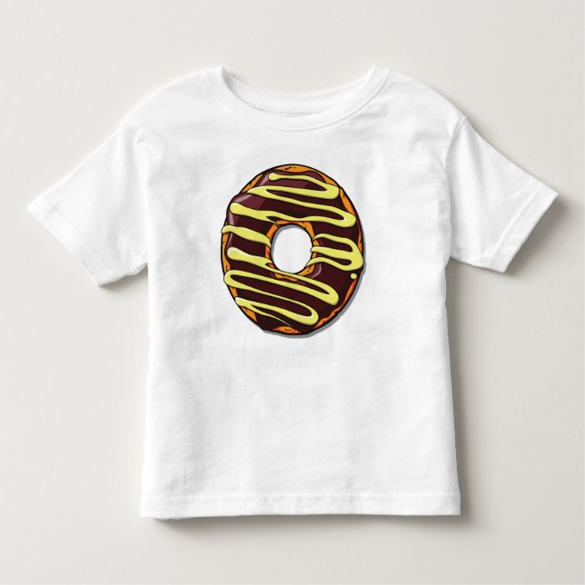 Chocolate Doughnut, Doughnut, Frosting, Glaze, Ici Toddler T-Shirt (Front)
