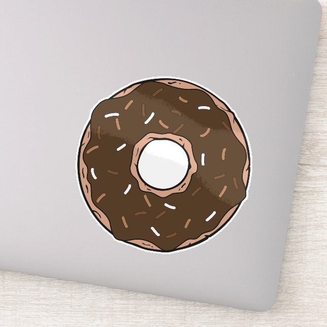 Chocolate Doughnut, Doughnut, Icing, Glaze, Sprink (Detail)