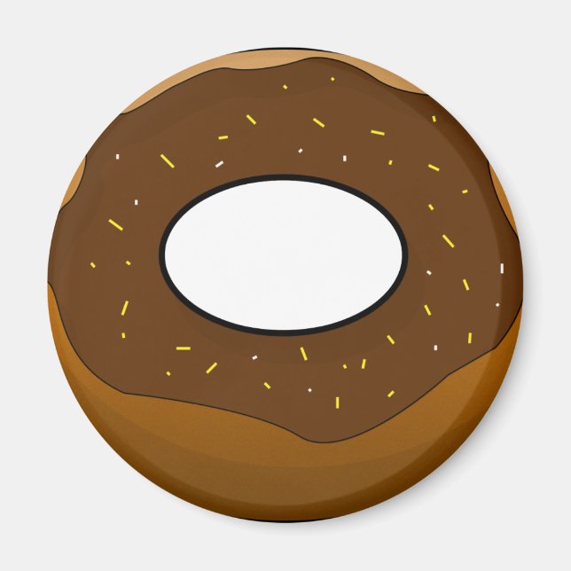 Chocolate Doughnut Magnet (Front)